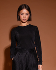 STUDIO AMAYA TOP LYNN LANGE MOUW BLACK