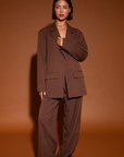 STUDIO AMAYA PANTS JASMIN BROWN