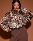 STUDIO AMAYA JAS FELINE JACKET LEOPARD MULTI PRINT