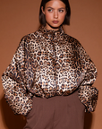 STUDIO AMAYA JAS FELINE JACKET LEOPARD MULTI PRINT