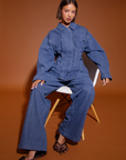 STUDIO AMAYA JEANS MIES PANTS DENIM BLUE