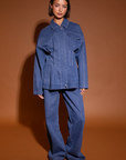 STUDIO AMAYA JEANS MIES PANTS DENIM BLUE