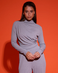 STUDIO AMAYA TOP BO LONGSLEEVE GREY