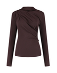 STUDIO AMAYA TOP BO LONGSLEEVE BROWN