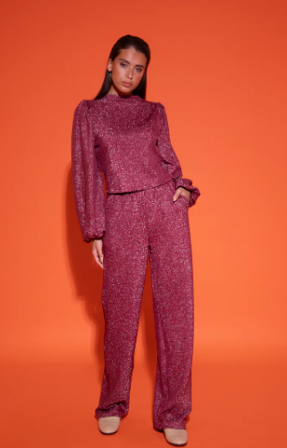 STUDIO AMAYA TOP EDEN GLITTER RED/ROZE