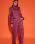 STUDIO AMAYA TOP EDEN GLITTER RED/ROZE