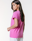 COLOURFUL REBEL T-SHIRT UNI LOGO BOXY TEE LIGHT PINK