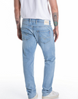 REPLAY MEN JEANS GROVER STRAIGHT-FIT DENIM LIGHT BLUE