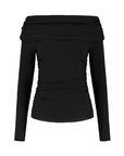 STUDIO AMAYA TOP EMBER OFF SHOULDER BLACK