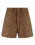 STUDIO AMAYA SHORT GLOW MULTIPRINT BROWN
