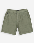 BUTCHER OF BLUE SHORT LONER LINEN DK. GRANITE GREEN