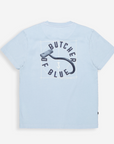 BUTCHER OF BLUE T-SHIRT VINTAGE HOOK LOOSE TEE SHARK BLUE