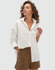 JOSH V BLOUSE JV-BERDINA OVERSIZED OFF WHITE