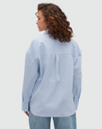 JOSH V BLOUSE JV-BERDINA OVERSIZED POWDER BLUE