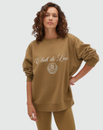 JOSH V SWEATER JV-WOODSON OVERSIZED KHAKI