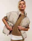 JOSH V BODYWARMER JV-STAYA OVERSIZED BEIGE