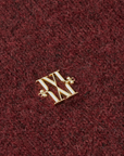 JOSH V PULLOVER JV-IZE OVERSIZED MET LOGO BURGUNDY