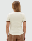 JOSH V T-SHIRT JV-CODY SLIM FIT MET LOGO CLOUD WHITE
