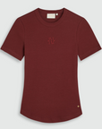 JOSH V T-SHIRT JV-CODY SLIM FIT MET LOGO BURGUNDY