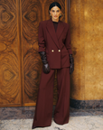 JOSH V BLAZER JV-DEE OVERSIZED BURGUNDY
