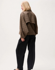 CATWALK JUNKIE JAS CHECK CAPE JACKET CARAMEL