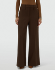 JOSH V PANTS JV-SKY HIGH WAISTED WIDE LEG BROWN