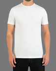SLATER T-SHIRT BASIC FIT RONDE HALS 2-PACK WHITE