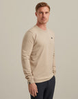 VANGUARD PULLOVER CREWNECK COTTON BLEND WHITE PEPPER