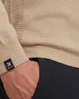VANGUARD PULLOVER CREWNECK COTTON BLEND WHITE PEPPER
