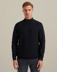 VANGUARD PULLOVER MOCK NECK COTTON MODAL SKY CAPTAIN