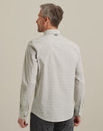VANGUARD OVERHEMD PRINT ON POPLIN STRETCH BRIGHT WHITE