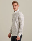 VANGUARD OVERHEMD PRINT ON POPLIN STRETCH CLOUD DANCER