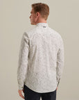 VANGUARD OVERHEMD PRINT ON POPLIN STRETCH CLOUD DANCER