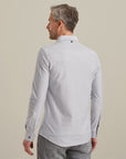 VANGUARD OVERHEMD ELEVATED KNIT OXFORD JERSEY STRIPE BERING SEA