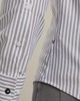 VANGUARD OVERHEMD ELEVATED KNIT OXFORD JERSEY STRIPE BERING SEA