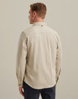 VANGUARD OVERHEMD JERSEY HERRINGBONE WHITE PEPPER