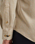 VANGUARD OVERHEMD JERSEY HERRINGBONE WHITE PEPPER