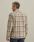 VANGUARD OVERSHIRT HERRINGBONE CHECK SILVER LINING