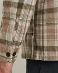 VANGUARD OVERSHIRT HERRINGBONE CHECK SILVER LINING
