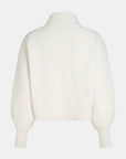 PENN&INK N.Y VEST RIB JACKET CARDIGAN ECRU