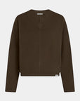 PENN&INK N.Y PULLOVER JUMPER V-NECK TABAC