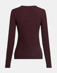 PENN&INK N.Y TOP LONGSLEEVE AUBERGINE