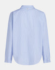 PENN&INK N.Y BLOUSE LIGHT BLUE STRIPED