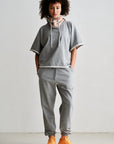 PENN&INK N.Y PANTS TROUSERS GREY MELANGE