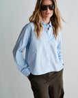 PENN&INK N.Y BLOUSE LIGHT BLUE