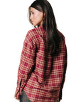 COLOURFUL REBEL BLOUSE TALIA CHECKED RED