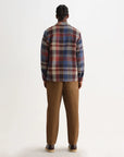 WAX LONDON OVERSHIRT WHITING PIKE CHECK RUST/MULTI