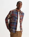 WAX LONDON OVERSHIRT WHITING PIKE CHECK RUST/MULTI