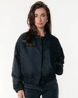 COLOURFUL REBEL JACKET BENTE STUDDED BOMBER BLACK