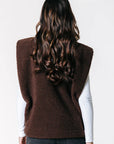COLOURFUL REBEL VEST YADI TEDDY GILET BROWN